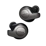 Jabra Elite 65t, Auriculares Bluetooth con Cancelación Pasiva del Ruido, Tecnología de Cuatro Micrófonos para Auténticas Llamadas Inalámbricas y Música, Negro Titani