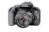 Canon EOS 800D - Cámara RÉFLEX de 24.2 MP (Pantalla táctil de 3.0'', NFC, Dual Pixel CMOS AF, Bluetooth,45 Puntos AF, 6 fps, Full HD, WiFi) Negro - Kit Cuerpo con Objetivo EF-S 18-55IS STM